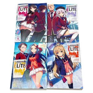 Classroom of the Elite Manga Light Novels Lot 4 1, 5, 6 & 7.5 PB Syougo Kinugasa
